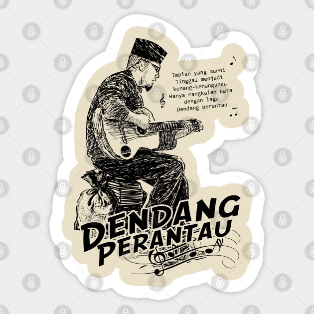 Dendang Perantau Sticker by Karat Tshirt Malaysia